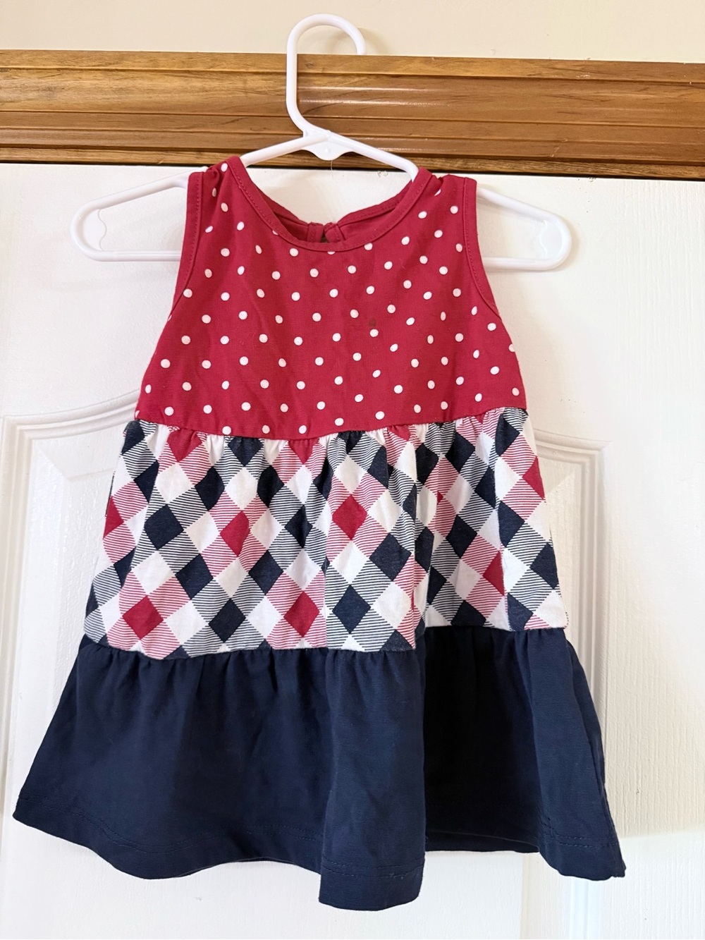 2 for $10 Planet Cotton Red Polka Dot Baby Dress - 12M